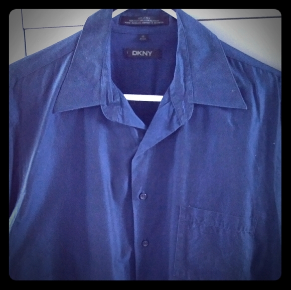 DKNY long sleeve shirt 100% cotton size 16 34/35 - Picture 1 of 6